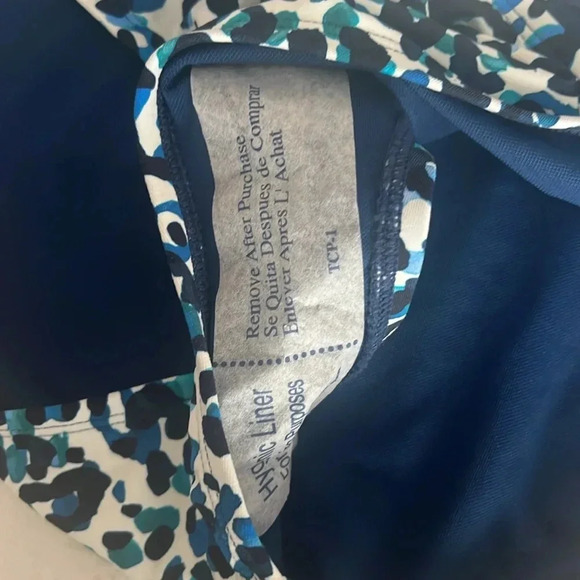 Bleu Rod Beattie All Tied Up Navy Hi-Neck Top and Tie Sides Bikini Bottom Sz 10 - Picture 8 of 10